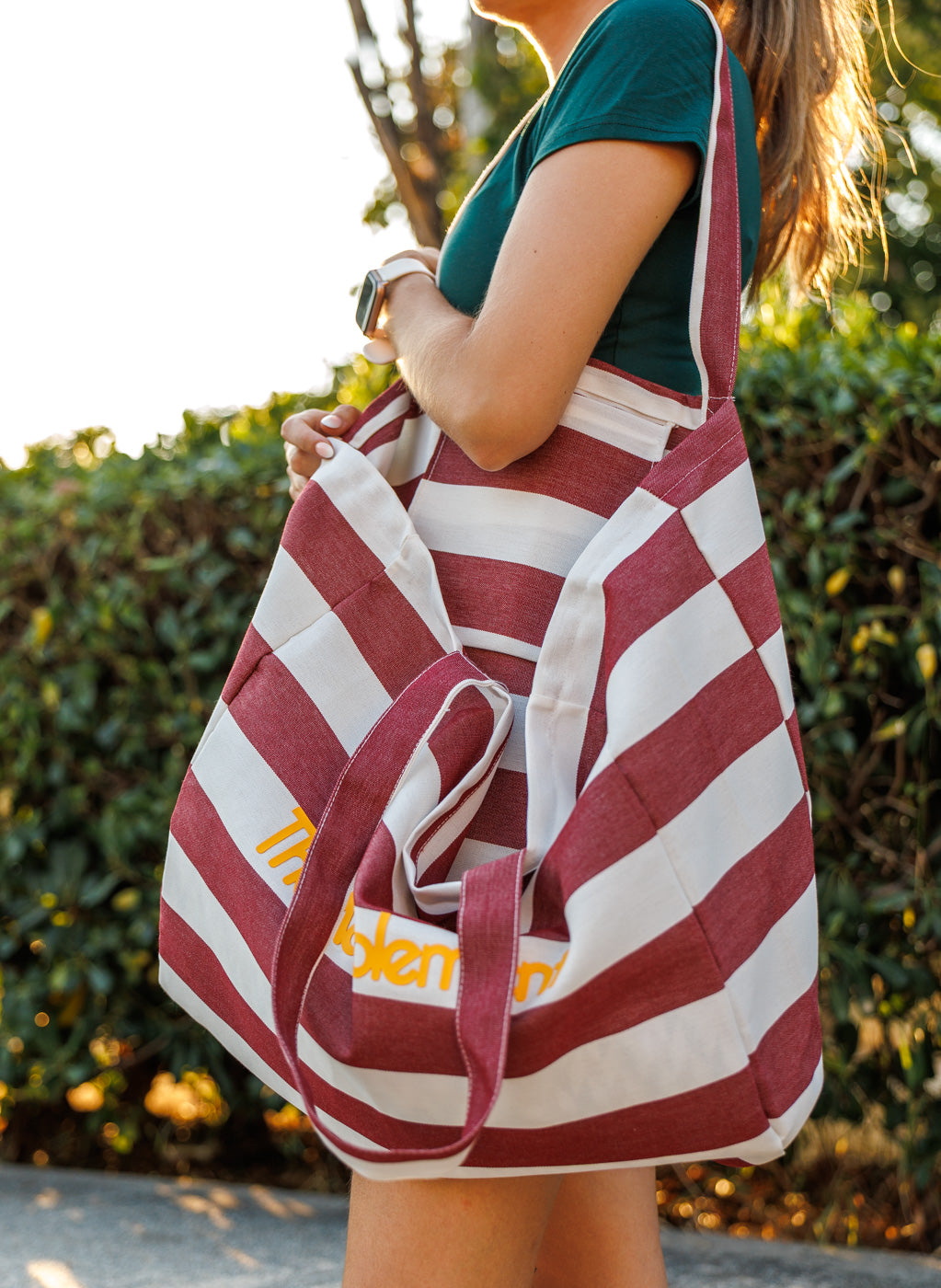 BOLSO PLAYERO ARMEN GRANATE