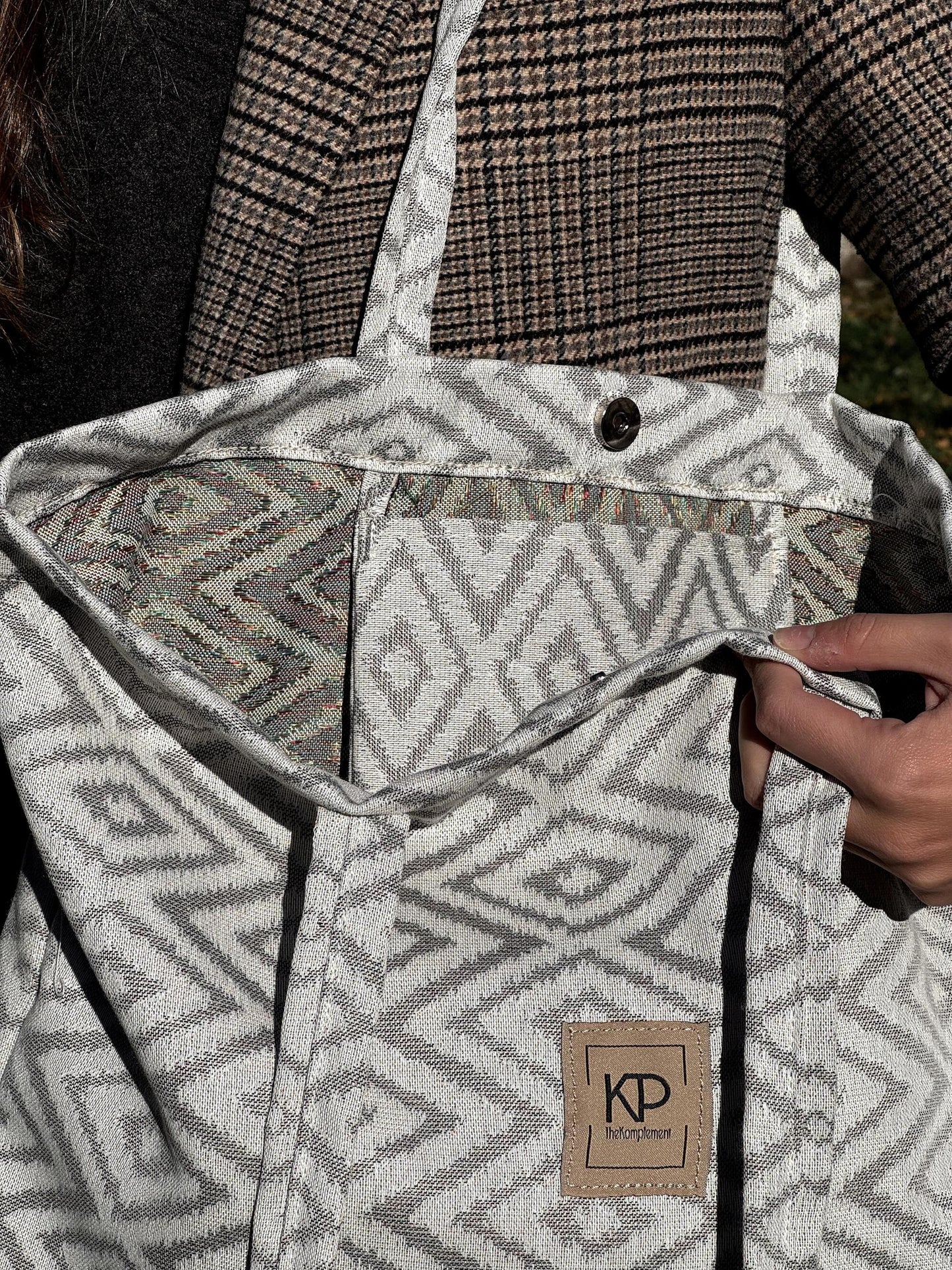 Bolso XL Diamante Gris