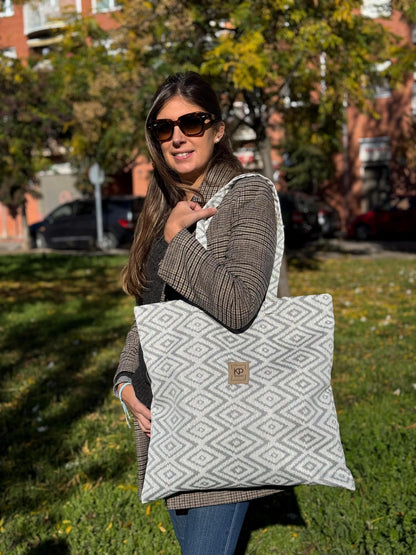 Bolso XL Diamante Gris