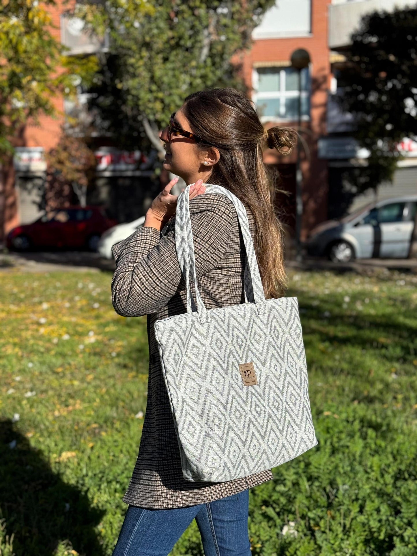 Bolso Diamante Gris