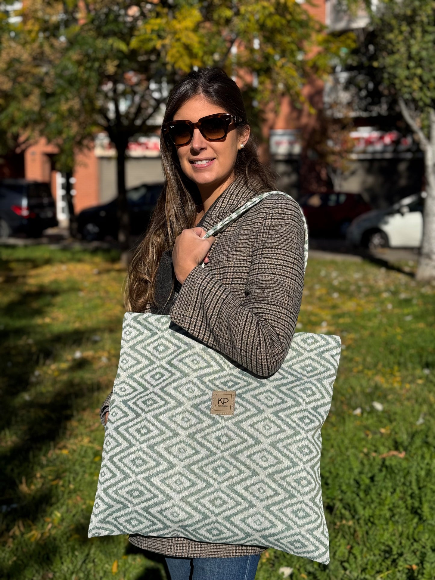 Bolso XL Diamante Menta